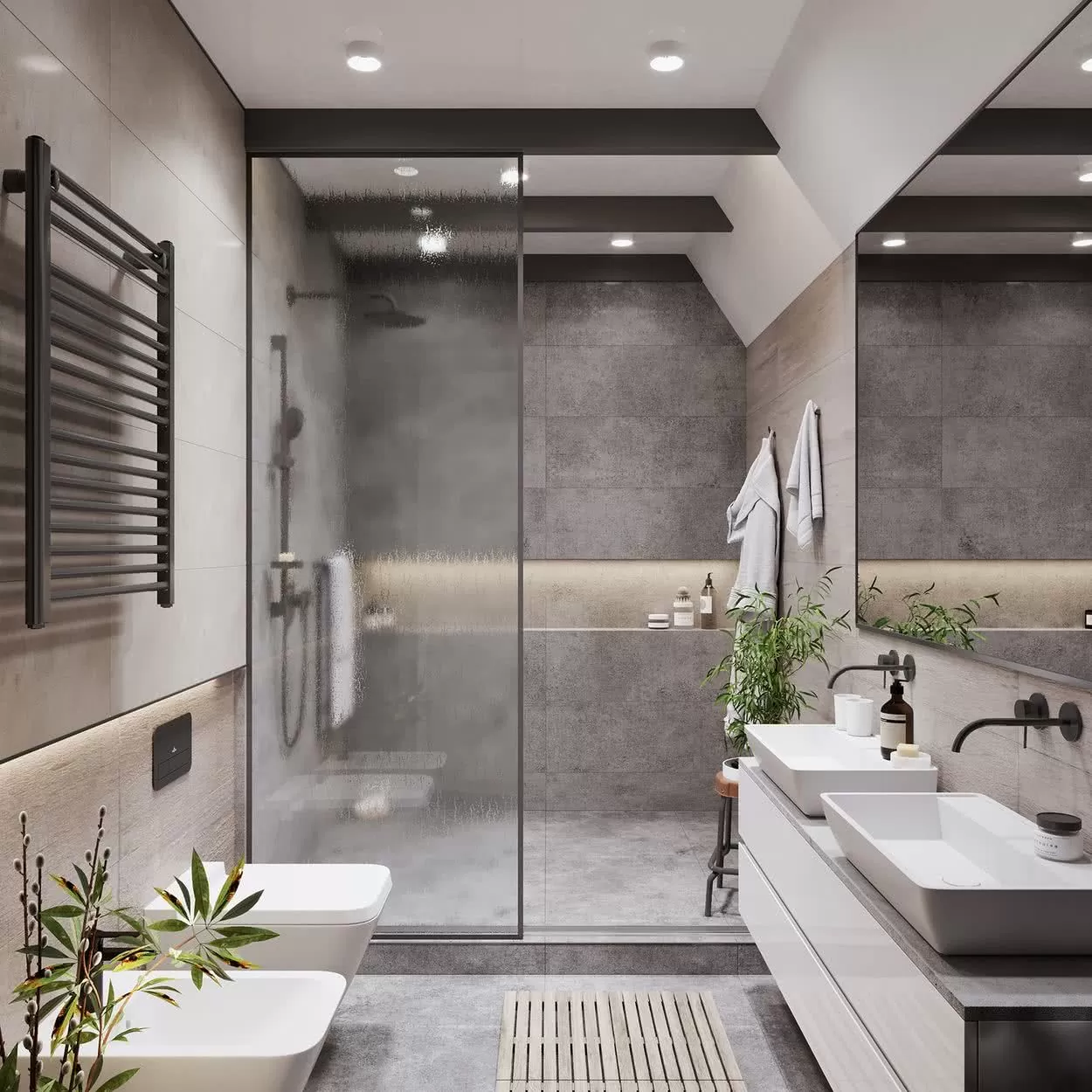 Reforma de baño completo moderno en Madrid