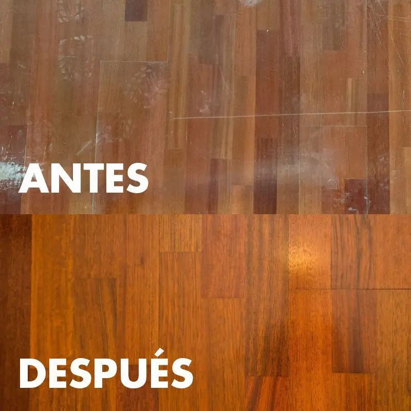 reparación de suelos antes y después