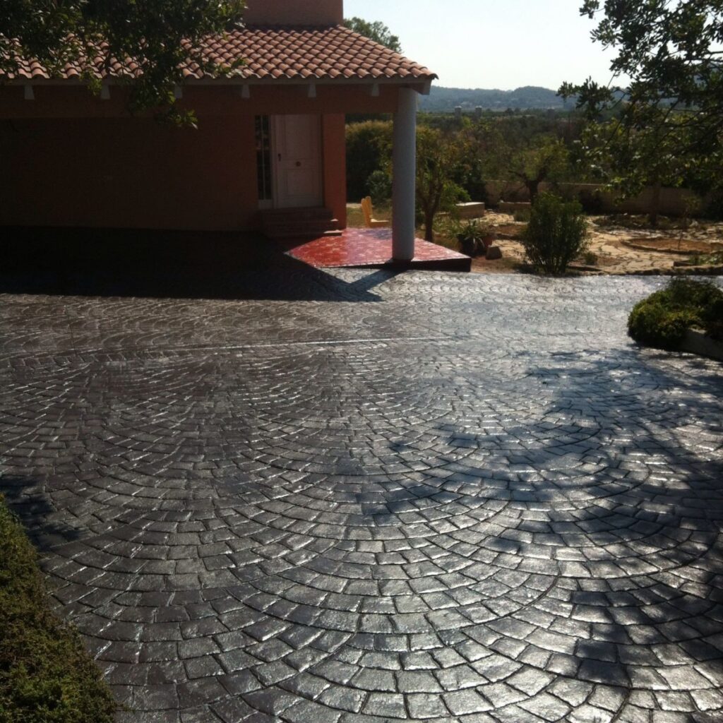 Antes y después de Instalar Hormigón Impreso