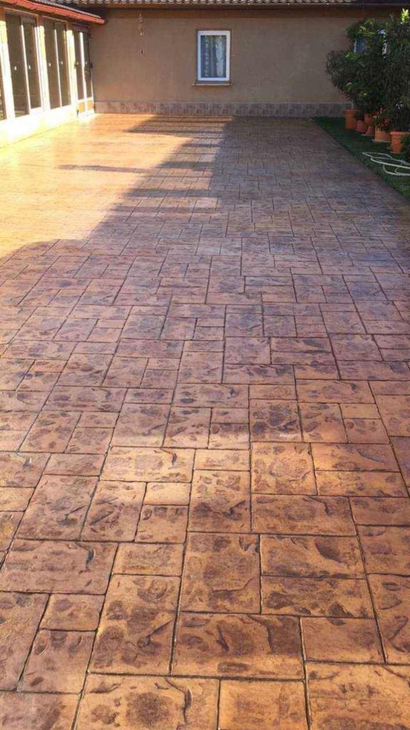 Antes y después de Instalar Hormigón Impreso