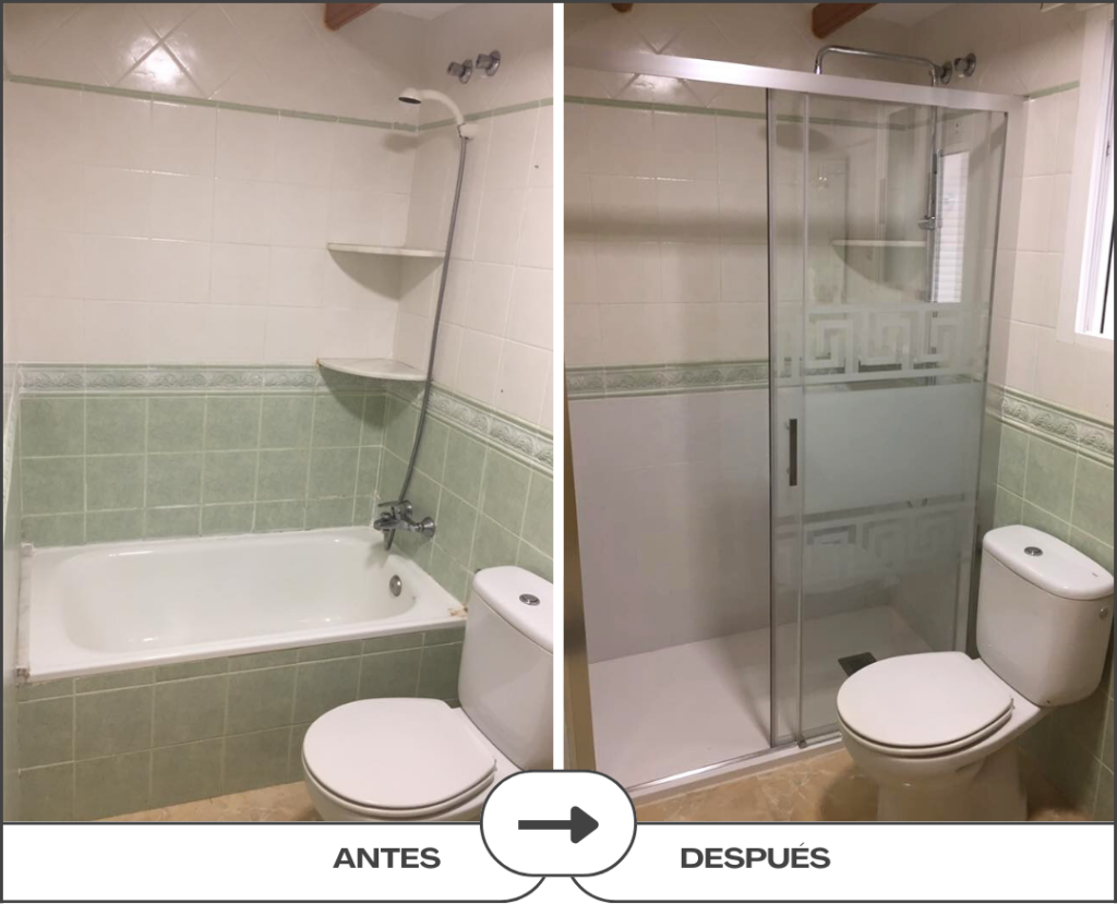 precio Cambio de bañera por plato de ducha en Arganzuela